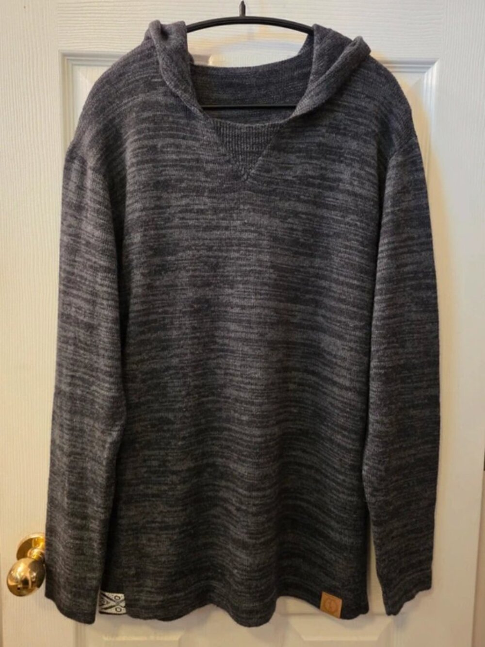 Medium Paka Hooded Pull over Jacket - Charcoal color